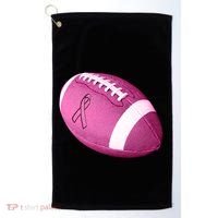 Breast Cancer Pink Football Golf Towel thumb 0