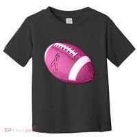 Breast Cancer Pink Football Toddler T-Shirt thumb 0