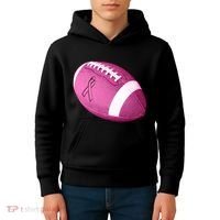 Breast Cancer Pink Football Kids Hoodie thumb 4