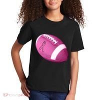 Breast Cancer Pink Football Kids T-Shirt thumb 2