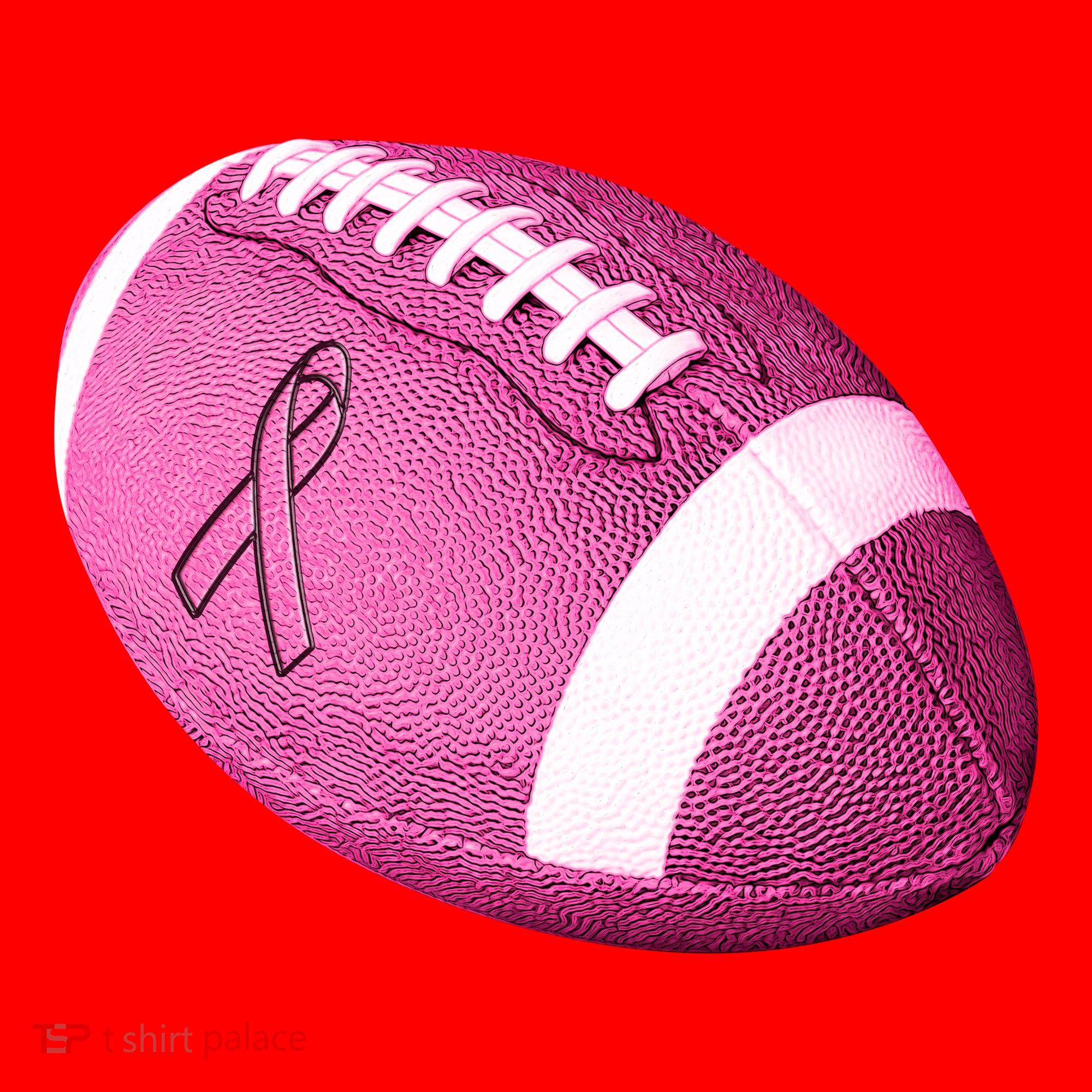 Breast Cancer Pink Football Santa Hat
