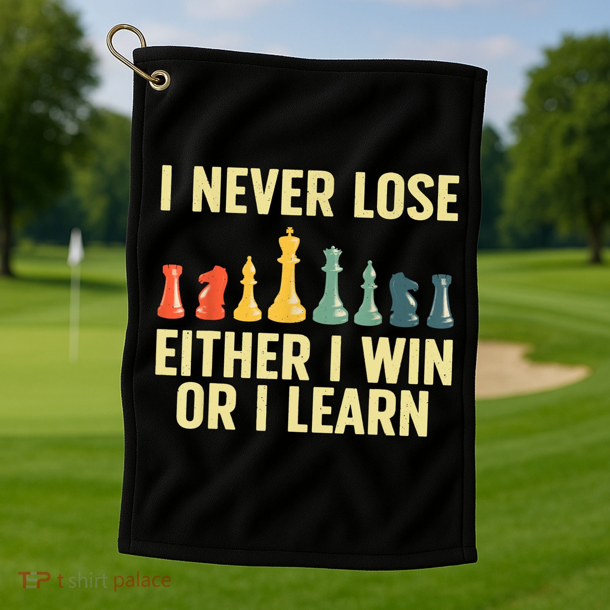 Best Chess Player For Board Game Chess Lover Golf Towel