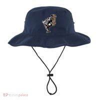 Bulldog Character Playing Skateboard Bucket Hat thumb 0