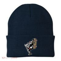Bulldog Character Playing Skateboard Beanie thumb 0