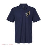 Bulldog Character Playing Skateboard Polo thumb 0