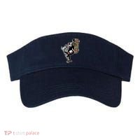 Bulldog Character Playing Skateboard Visor thumb 0