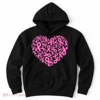 Breast Cancer Pink Ribbon Heart Hoodie thumb 0