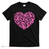 Breast Cancer Pink Ribbon Heart T-Shirt thumb 0