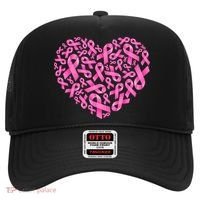 Breast Cancer Pink Ribbon Heart Hat thumb 0