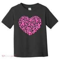 Breast Cancer Pink Ribbon Heart Toddler T-Shirt thumb 0