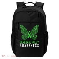 Butterfly Cerebral Palsy Awareness CP Green Ribbon Support Backpack thumb 0