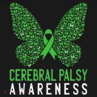 Butterfly Cerebral Palsy Awareness CP Green Ribbon Support Polo thumb 3