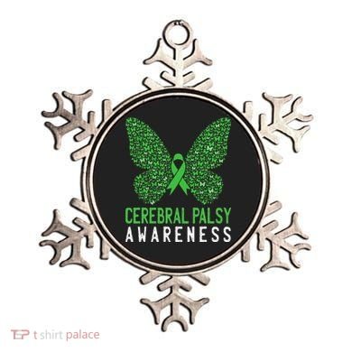 Butterfly Cerebral Palsy Awareness CP Green Ribbon Support Ornament