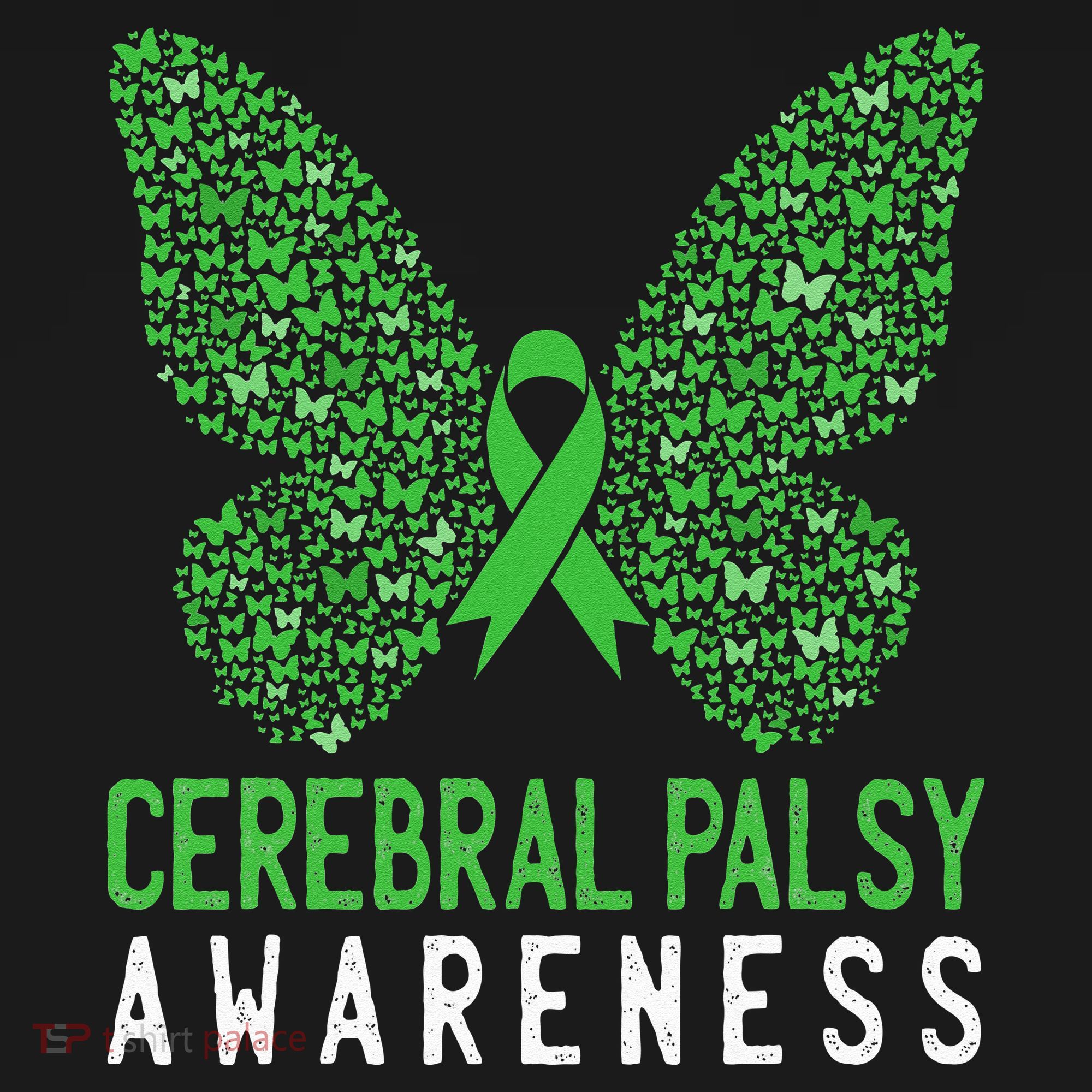 Butterfly Cerebral Palsy Awareness CP Green Ribbon Support Women's Tank Top