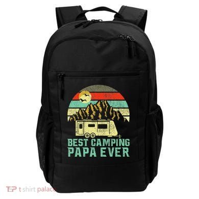 Best Camping Papa Ever Vintage Camper Backpack