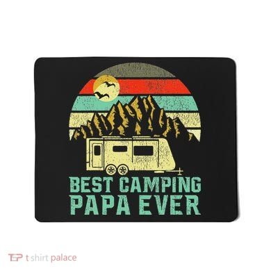 Best Camping Papa Ever Vintage Camper Mousepad