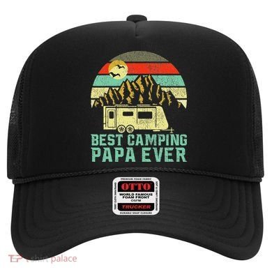 Best Camping Papa Ever Vintage Camper Hat