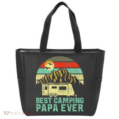Best Camping Papa Ever Vintage Camper Tote Bag