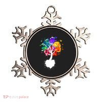 Bright Colorful Painted Butterfly Tree Ornament thumb 0