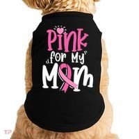 Breast Cancer Pink For My Mom Ribbon Doggie Tank thumb 0