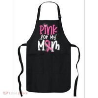 Breast Cancer Pink For My Mom Ribbon Apron thumb 0