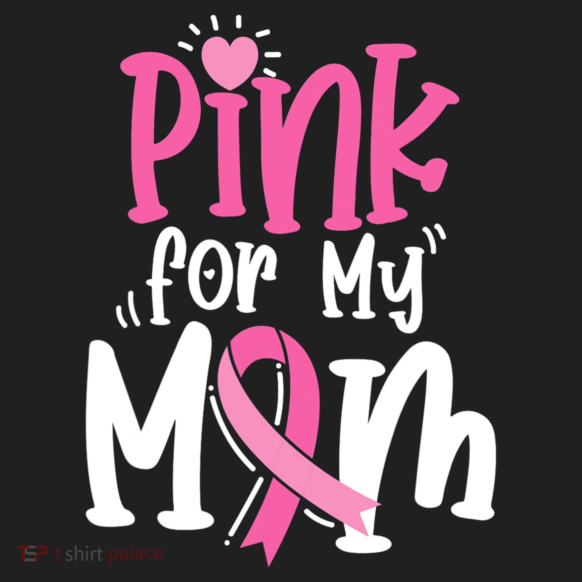 Breast Cancer Pink For My Mom Ribbon Hat