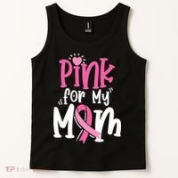 Breast Cancer Pink For My Mom Ribbon Tank Top thumb 2