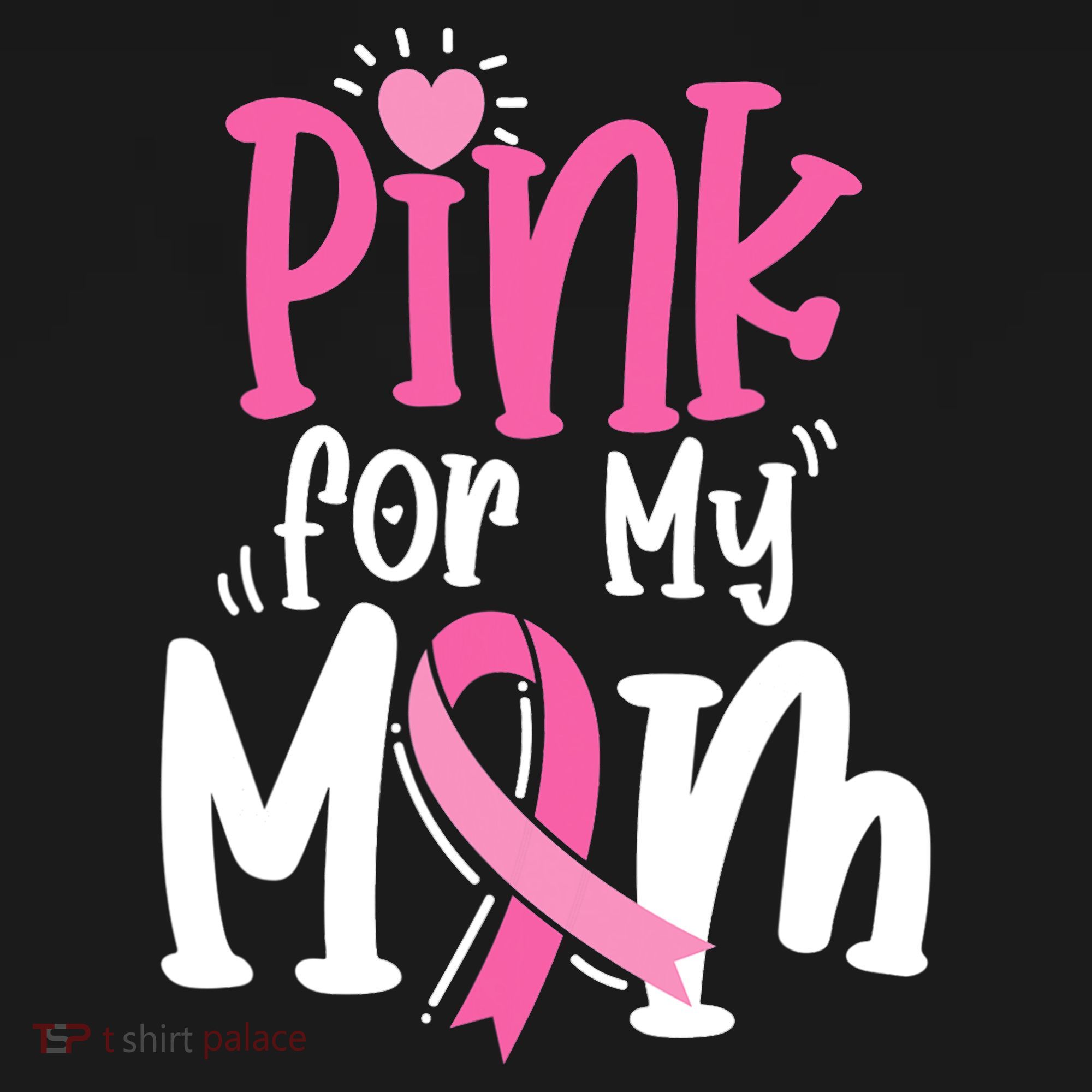 Breast Cancer Pink For My Mom Ribbon Kids T-Shirt