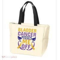 Bladder Cancer Pisses Me Off Breast Cancer Awareness Tote Bag thumb 3