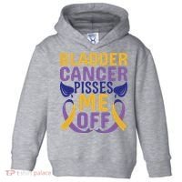 Bladder Cancer Pisses Me Off Breast Cancer Awareness Toddler Hoodie thumb 0