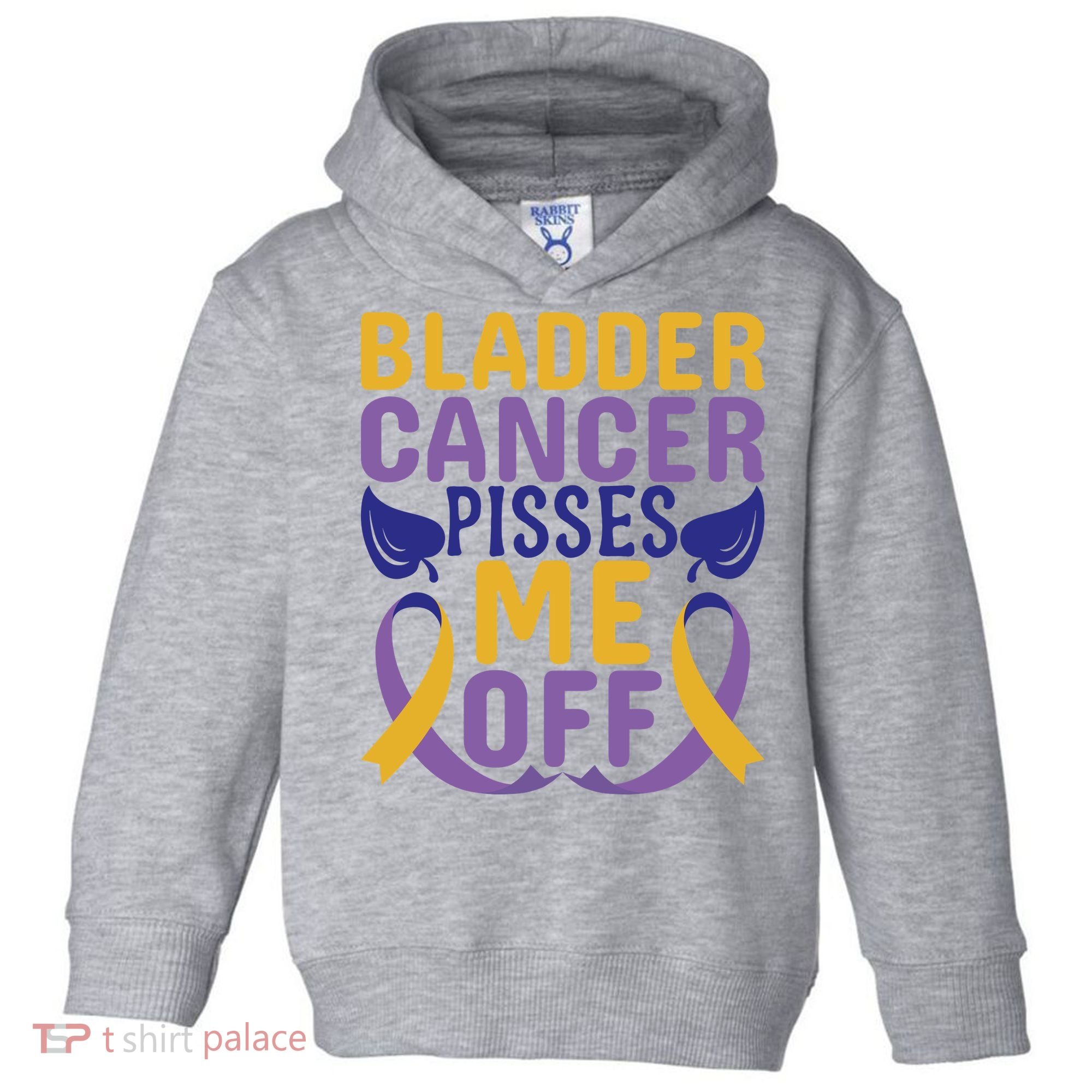 Bladder Cancer Pisses Me Off Breast Cancer Awareness Toddler Hoodie
