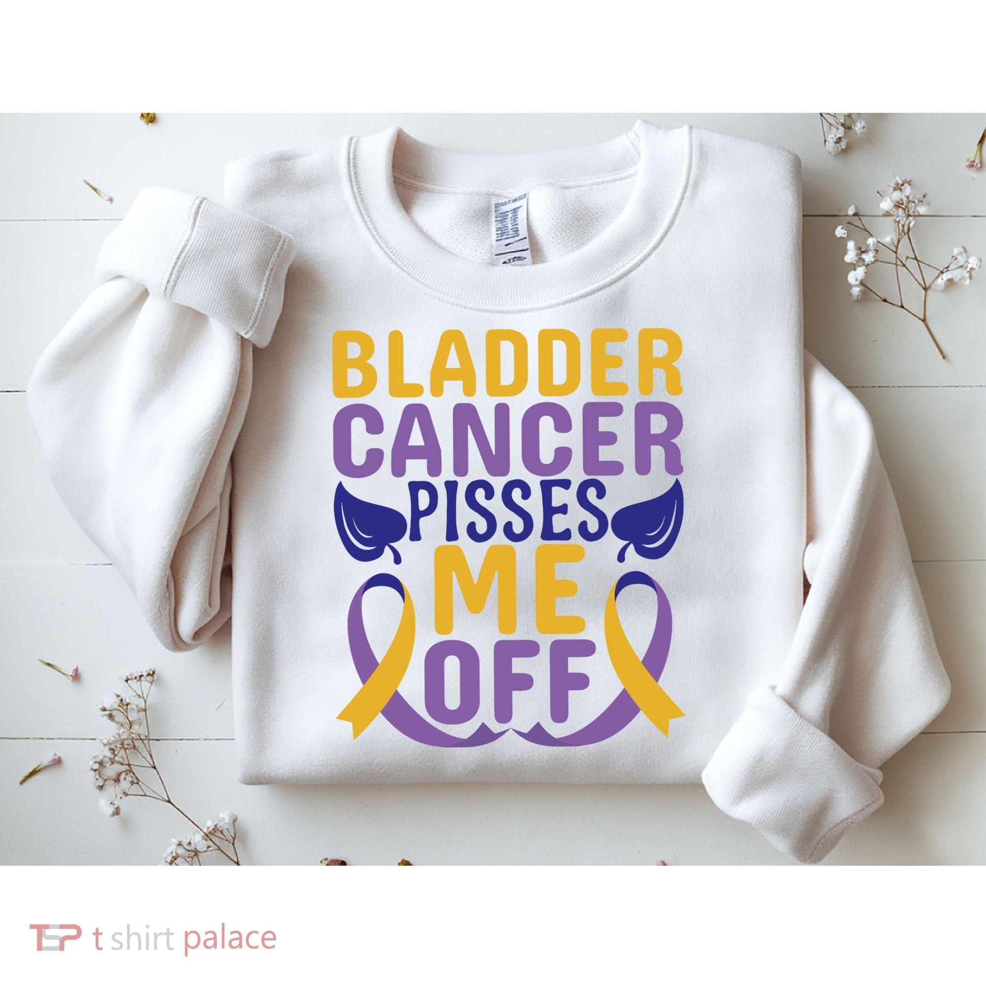Bladder Cancer Pisses Me Off Breast Cancer Awareness Sweatshirt