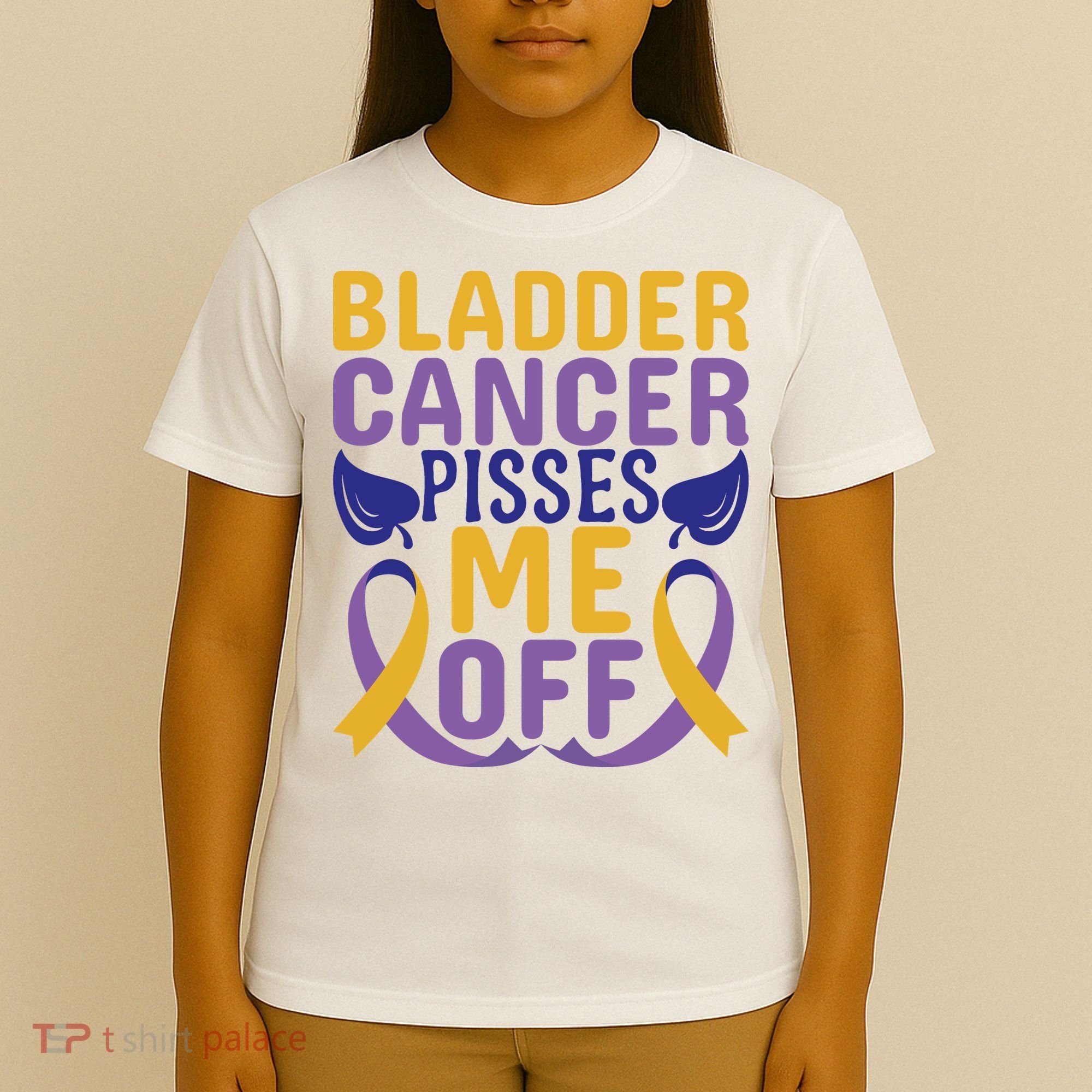 Bladder Cancer Pisses Me Off Breast Cancer Awareness T-Shirt