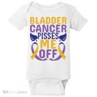 Bladder Cancer Pisses Me Off Breast Cancer Awareness Baby Bodysuit thumb 0