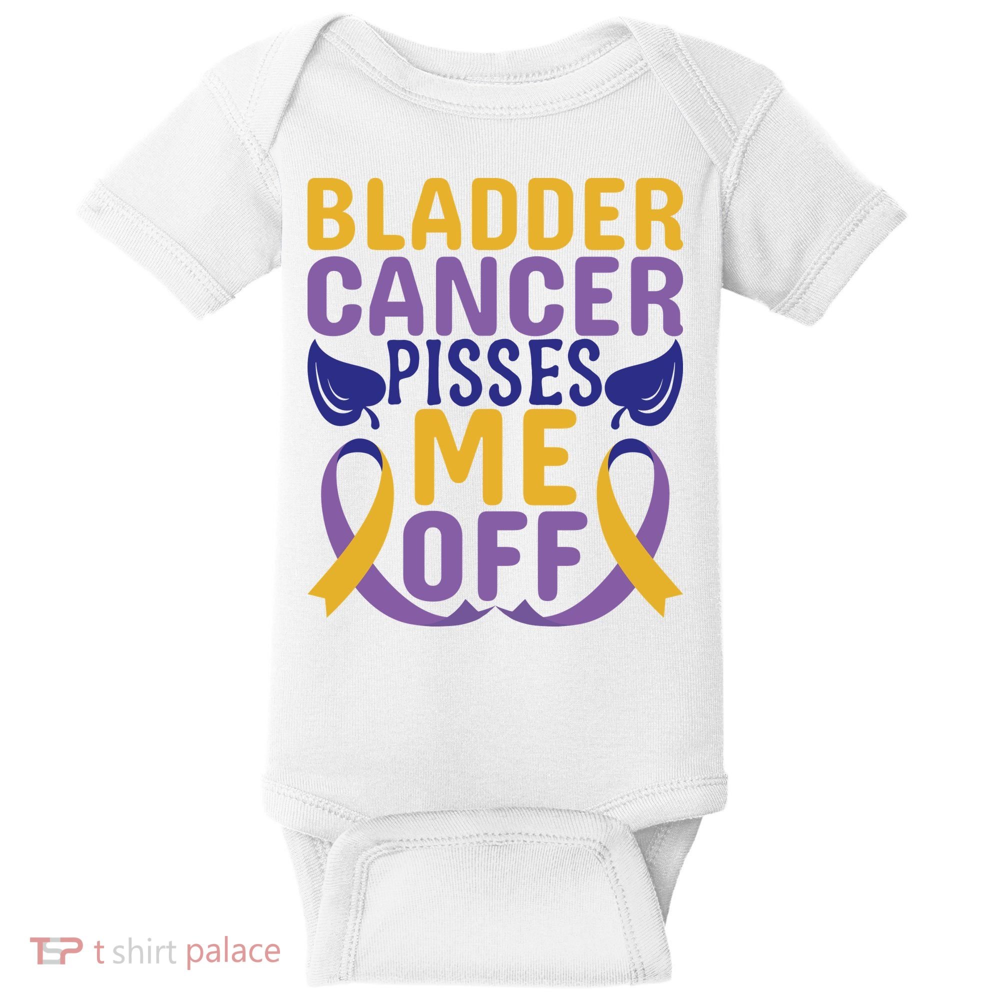 Bladder Cancer Pisses Me Off Breast Cancer Awareness Baby Bodysuit