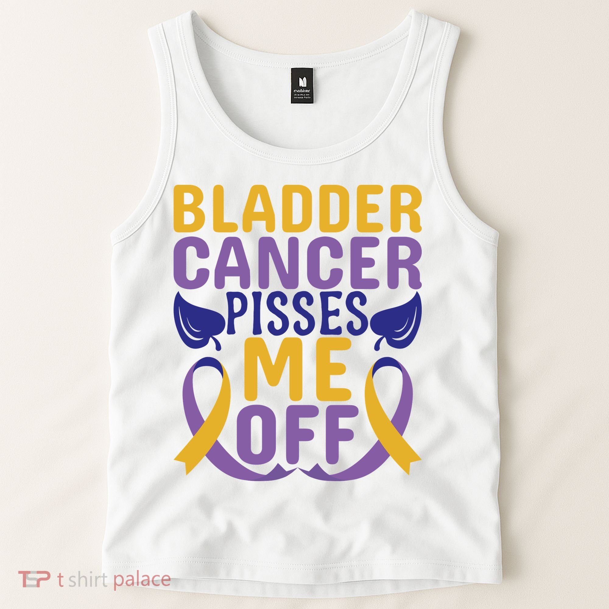 Bladder Cancer Pisses Me Off Breast Cancer Awareness Tank Top