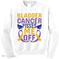 Bladder Cancer Pisses Me Off Breast Cancer Awareness Kids Sweatshirt thumb 0