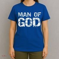 Bold Christian Quote For Faith Saying Gift Man Of God T-Shirt thumb 4