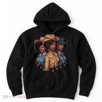 Black Cowgirl Rodeo Melanin Hoodie thumb 0