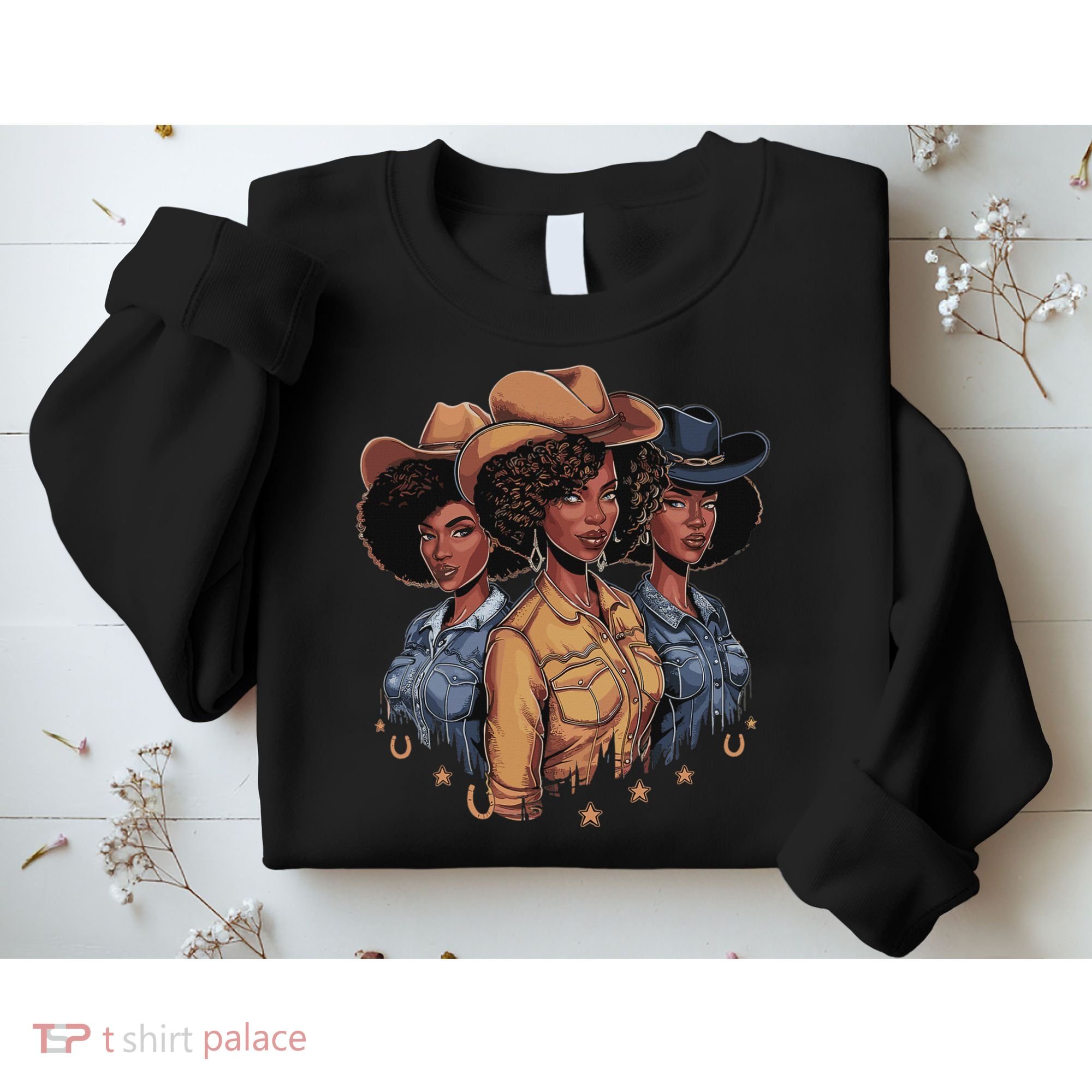 Black Cowgirl Rodeo Melanin Sweatshirt