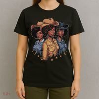 Black Cowgirl Rodeo Melanin T-Shirt thumb 4