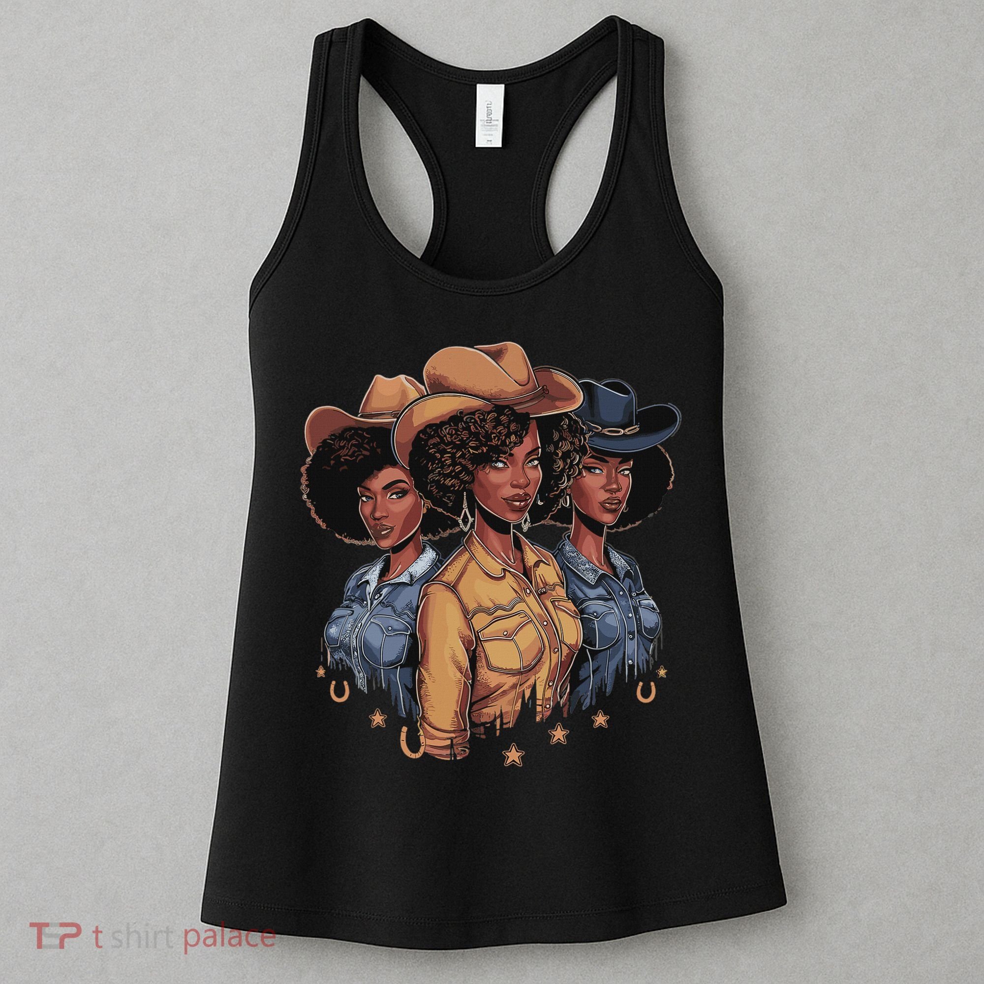Black Cowgirl Rodeo Melanin Women's Tank Top