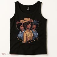 Black Cowgirl Rodeo Melanin Tank Top thumb 2