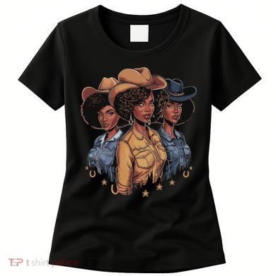 Black Cowgirl Rodeo Melanin Women's T-Shirt