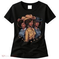 Black Cowgirl Rodeo Melanin Women's T-Shirt thumb 0