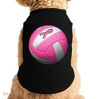 Breast Cancer Ribbon Pink Volleyball Doggie Tank thumb 0