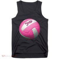Breast Cancer Ribbon Pink Volleyball Tank Top thumb 0