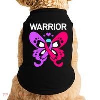 Butterfly Cancer Ribbon Thyroid Cancer Warrior Gift Doggie Tank thumb 0