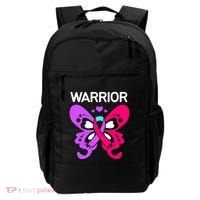 Butterfly Cancer Ribbon Thyroid Cancer Warrior Gift Backpack thumb 0