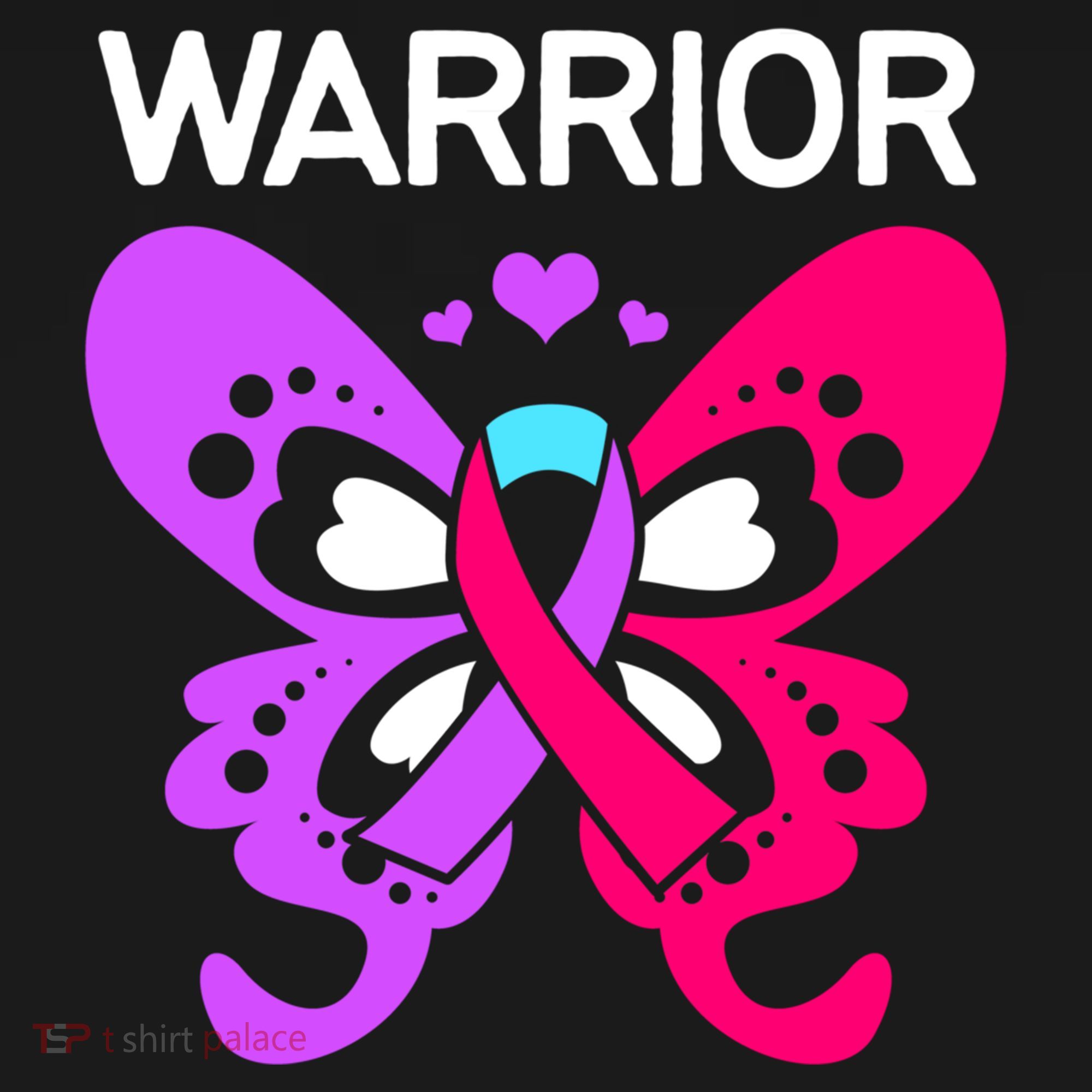 Butterfly Cancer Ribbon Thyroid Cancer Warrior Gift Women's Hoodie